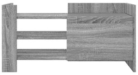 szürke sonoma színű szerelt fa TV-szekrény 80 x 35 x 40 cm