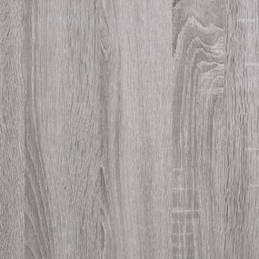szürke sonoma színű szerelt fa tálalószekrény 100x35,5x60 cm