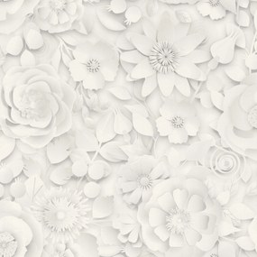 tapéta rasch 200225 fehér virágok paper selection finom fali könnyű