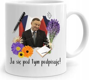 Andrzej Duda Pis Elnök Bögre Aláírja A fényképes nyomatot
