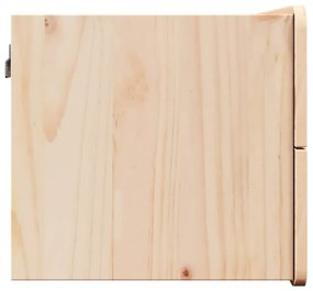 Éjjeli asztal fiókkal 2 pcs Barna 39 x 34 x 33 cm Tömör fenyőfa