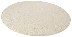 Krémszínű kerek szőnyeg ø 133 cm Wolly – BT Carpet