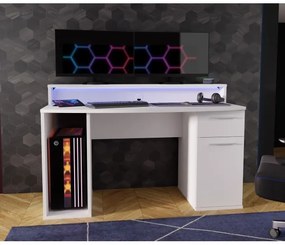 IVAR fehér íróasztal háttérvilágítással