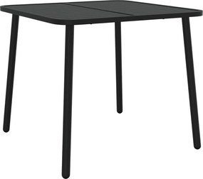 vidaXL antracitszürke acél kerti asztal 80 x 80 x 71 cm