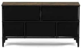 Többszínű MDF Komód 103×30×56 cm. AUK-W2103 BK