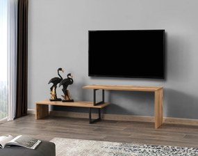 TV asztal/szekrény Ornelia (fekete + fenyő). 1072074