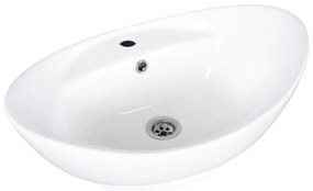Eros GONDOLA - PULTRA ültethető - Top Counter - porcelán mosdó - 59 x 39 x 21 cm