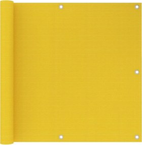 vidaXL sárga HDPE erkélytakaró 90 x 500 cm