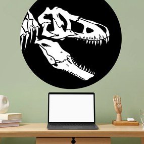 PIPPER. Kör alakú falmatrica "T-Rex csontváz" Méret: 100cm