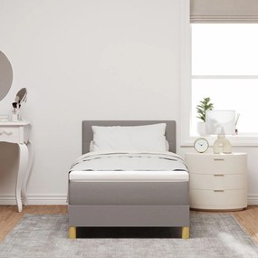 Box Spring Ágy Matraccal Taupe 90x200 cm Szövet
