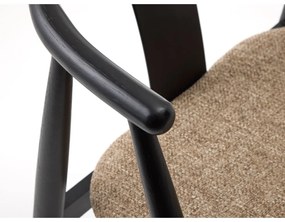 Fekete-bézs étkezőszék Relate – Unique Furniture