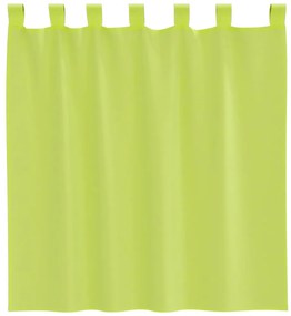 2 db almazöld fátyolfüggönyök fülecske tetejével 140x260 cm