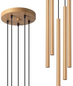 Sollux SL.1174 - Csillár zsinóron PASTELO 5xG9/8W/230V arany