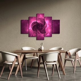 Modern rózsaszín absztrakció képe (150x105 cm)