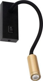 Kanlux 32519 - LED hajlítható lámpa TONIL LED/3,3W/230V fekete/arany