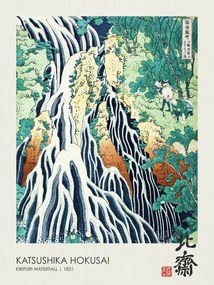 Reprodukció Kirifuri Waterfall (1831), Katsushika Hokusai