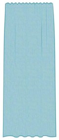 2 db türkizkék fátyolfüggönyök hurokkal 140x245 cm
