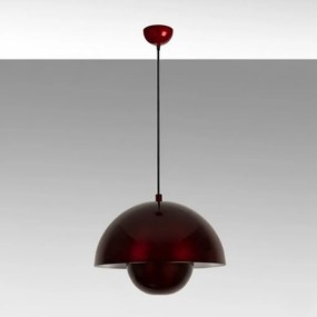 Eylul 15680-30-B bordó fém függőlámpa, Ø30 cm