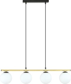 Emibig modern függeszték alora fehér fekete arany emi1254/4