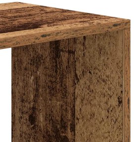 könyvszekrény antik fa 66x31x112 cm szerelt fa