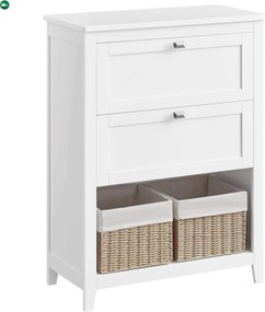 Koupelnová skříňka 60x30x80cm, mdf, bílá, AUK-E1054 WT