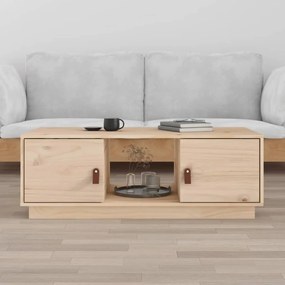 Tömör fenyőfa dohányzóasztal 100x50x35 cm