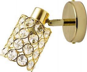 Fali lámpa Candellux York sárgaréz G9 40W kristály dekoráció