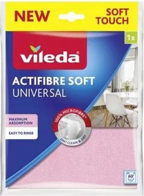 Törlőkendő, mikroszálas, VILEDA Actifibre Soft (KHTV72)