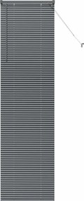 vidaXL Zsalugáter Redőnyök Sötétszürke 220 x 60 cm Alumínium