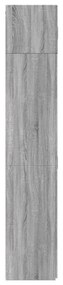 vidaXL szürke sonoma színű szerelt fa tárolószekrény 70x42,5x225 cm