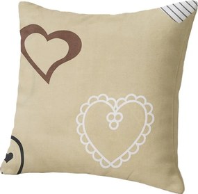 Pamut párnahuzat DEAMON POLY 45x45 cm, bézs