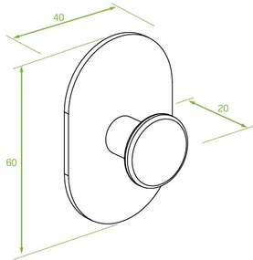 Laveo Miri, 1 törülközőtartó, matt fekete, LAV-ALM_711S