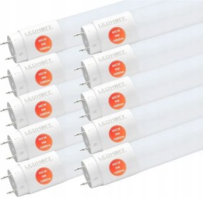 Led fénycső 60cm hideg fény 9W 6500K Extra erős fénycső G13 x10