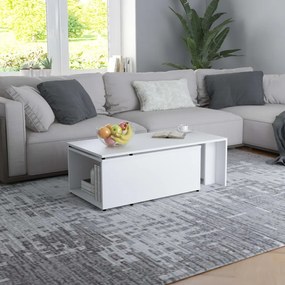 fehér szerelt fa dohányzóasztal 150 x 50 x 35 cm