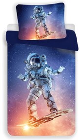 3D mikroszálas ágyneműhuzat ASTRONAUT, kék Ágyneműhuzat mérete: 70 x 90 cm | 140 x 200 cm