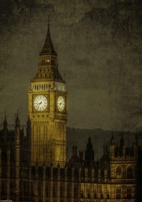 Poszter 21x29,7cm Big Ben Londonban, Assaf Frank