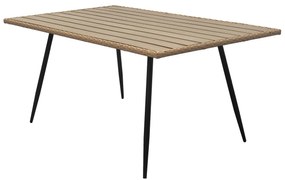 Autronic Kerti asztal, fém, polywood, barnaAZ-F1407 NAT