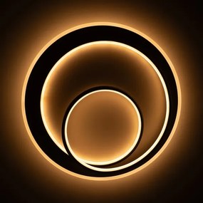 BRILAGI - Dimmelhető LED mennyezeti lámpatest FLARE LED/70W/230V átm. 50 cm fehér/fekete + távirányító