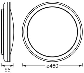 Ledvance -LED RGBW Dimmelhető mennyezeti lámpa SMART+ CIRCLE LED/28W/230V Wi-Fi