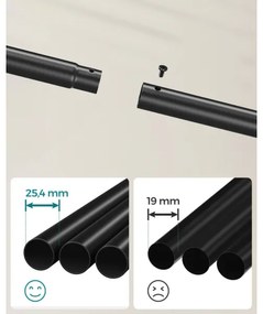 LINEA mobil álló fogas, fekete