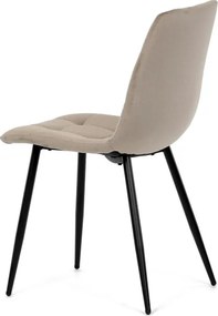 Étkezőszék, bézs, bársony szövet, DCL-X7015 CAP2