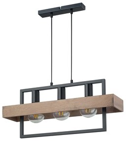 Csillár zsinóron ROBIN 3xE27/60W/230V fa