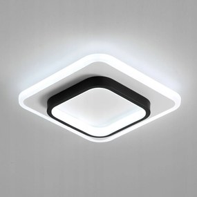Led Mennyezeti Lámpa Fekete Plafon Fehér Modern Nappaliba 1400LM 6500K 24W