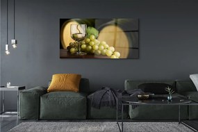 Akrilkép Egy pohár szőlő hordó 125x50 cm