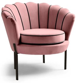 ANGELO fotel rózsaszín / fekete