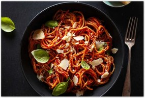 Poszterek 120x80 Spagetti Sajt Bazsalikom