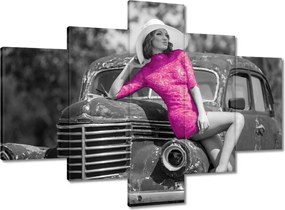 Vászonkép 100x70 Ruhában a törmeléken