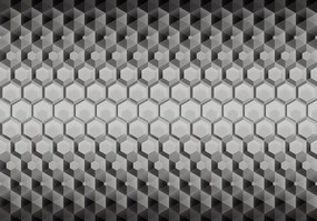 Fotótapéta Hatszögek 3D geometrikus modern háttér 416x254 +ragasztó