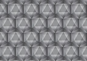 Flizelin fotótapéta Geometria Szürke illúzió Absztrakt 416x290 +ragasztó