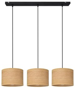 Csillár zsinóron ALBA 3xE27/15W/230V barna/fekete